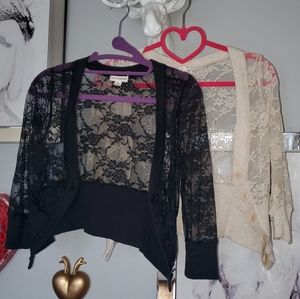 Set of 2 Lace Cardigans